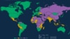 Карта Freedom House по статусу свободы в странах мира. Казахстан находится в списке несвободных стран. Они на карте отмечены фиолетовым цветом 