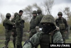 Военнослужащие армии РФ в Донецкой области. Украина, 2022 год