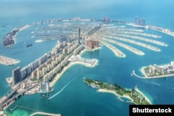 Дубайдағы Palm Jumeirah ауданы.