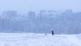 CRIMEA -- Snow in Simferopol. Simferopol, Crimea, Ukraine, January 18, 2022