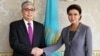 KAZAKHSTAN -- Kazakh interim President Qasym-Zhomart Toqaev and Dariga Nazarbaeva pose in Astana, March 20, 2019