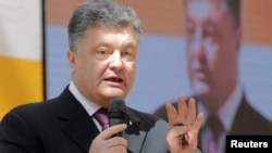 Петр Порошенко, основной кандидат в президенты Украины. Киев, 25 апреля 2014 года.