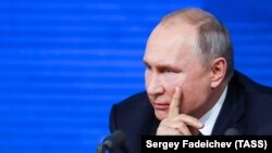 Владимир Путин на пресс-конференции в Москве, 20 декабря 2018 года