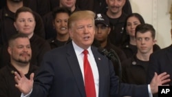 United States - President Donald Trump speaking about Mueller report at White House on April 18 - screen grab