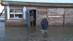 Паводки в селе на севере Казахстана