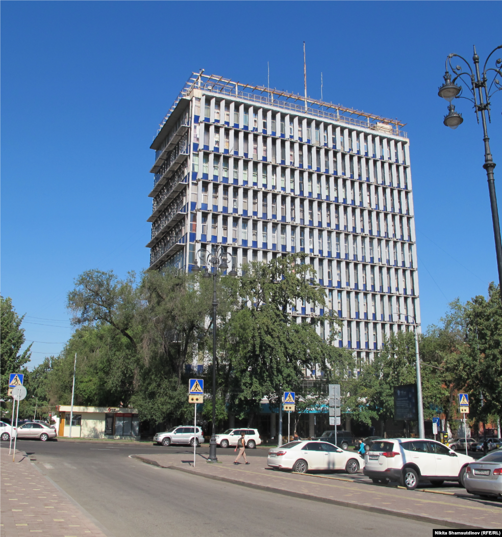 Kazakhstan - The former building of the House of Soviets. Almaty, July 2020.