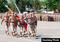 Русские солдаты в Таджикистане.