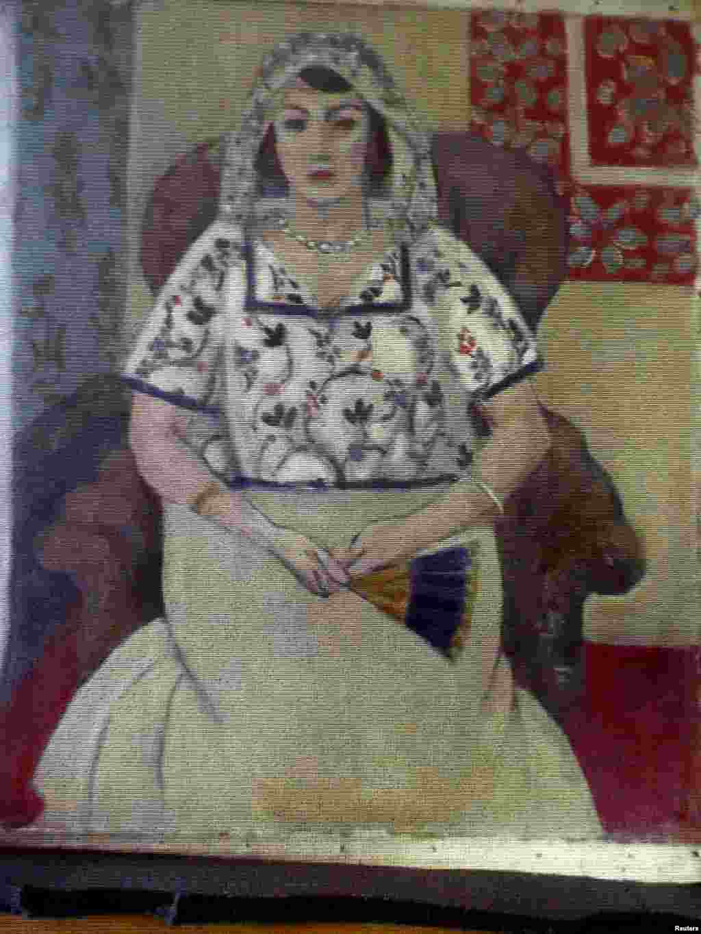 Fransız rəssamı Henri Matisse-in &#39;Əyləşmiş qadın&quot; rəsmi