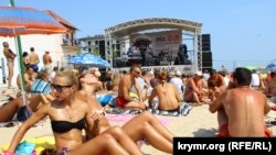 Отдыхающие в Затоке на фестивале Koktebel Jazz Festival. 28 августа 2015 года