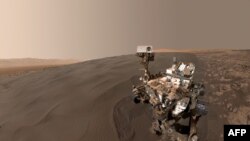 Селфи, сделанное марсоходом Curiosity, опубликованное 31 января 2016