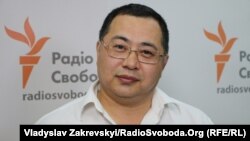 Гражданский активист Ермек Нарымбаев. Киев, 25 августа 2016 года.