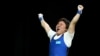 Kazakhstan - 2016 Rio Olympics - Weightlifting - Final - Women's 69kg - Riocentro - Pavilion 2 - Rio de Janeiro, Brazil - 10/08/2016. Zhazira Zhapparkul (KAZ) of Kazakhstan reacts after winning the silver medal. REUTERS/Yves Herman FOR EDITORIAL USE ONLY.