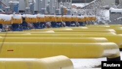 Газокомпрессорная станция в украинском селе Боярка недалеко от Киева.