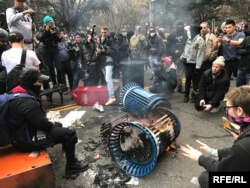 В день инаугурации прошли выступления сторонников и противников Дональда Трампа