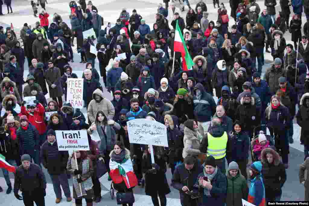 Протест в Стокгольме.