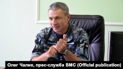 Командующий ВМС Украины, вице-адмирал Игорь Воронченко во время интервью Радіо Свобода