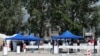 Kazakhstan - A queue at coronavirus test center in Almaty, 12 June 2020