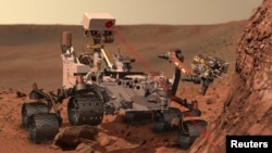 Марсқа қонған америкалық Curiosity аппараты. 6 тамыз 2012 жыл.