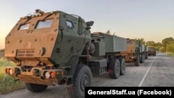 Поставленная в Украину партия HIMARS в Запорожье. 4 июля 2022 года 