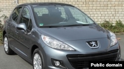 Peugeot 207 көлігі. Көрнекі сурет